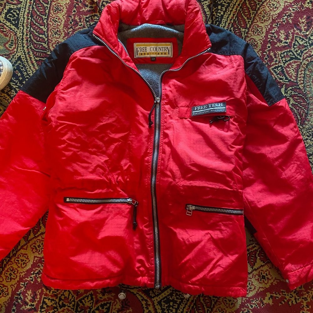 Red Free Country Winter Sport Jacket